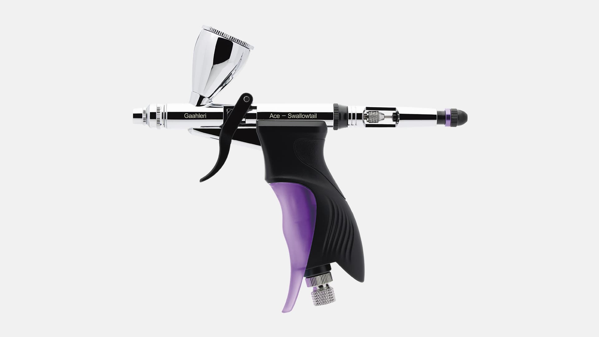 How do I adjust the spray setting on the Swallowtail for finer lines? 